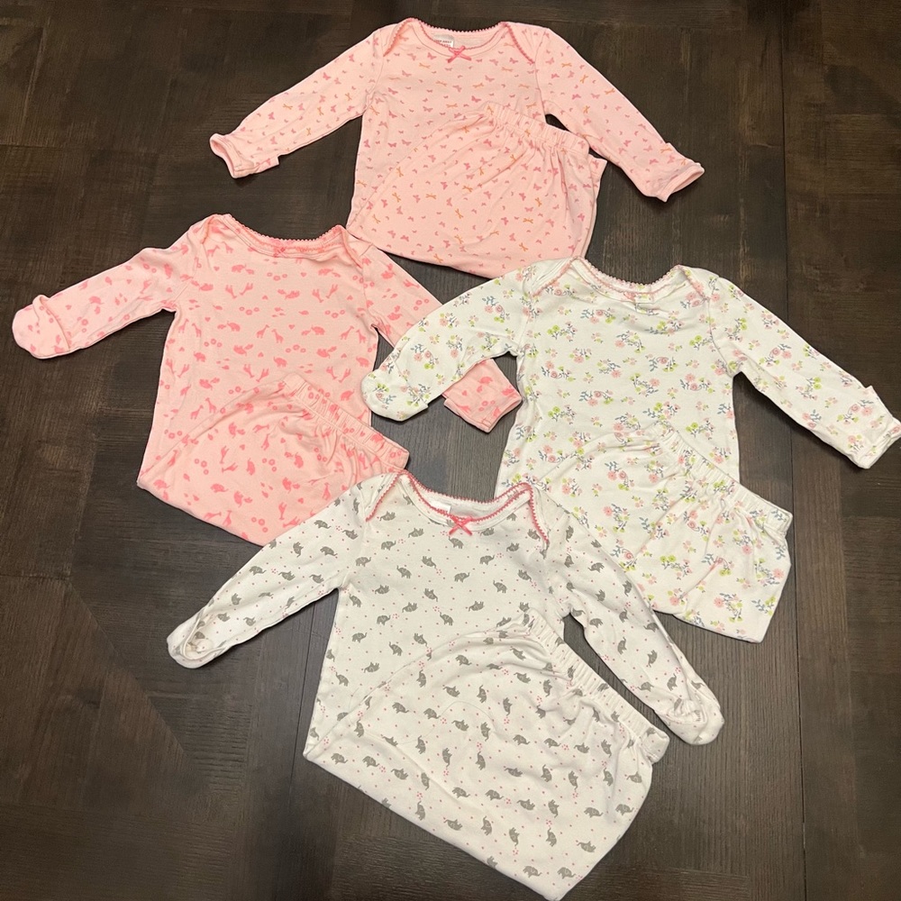 Baby Girl Sleepers (0-3 month)